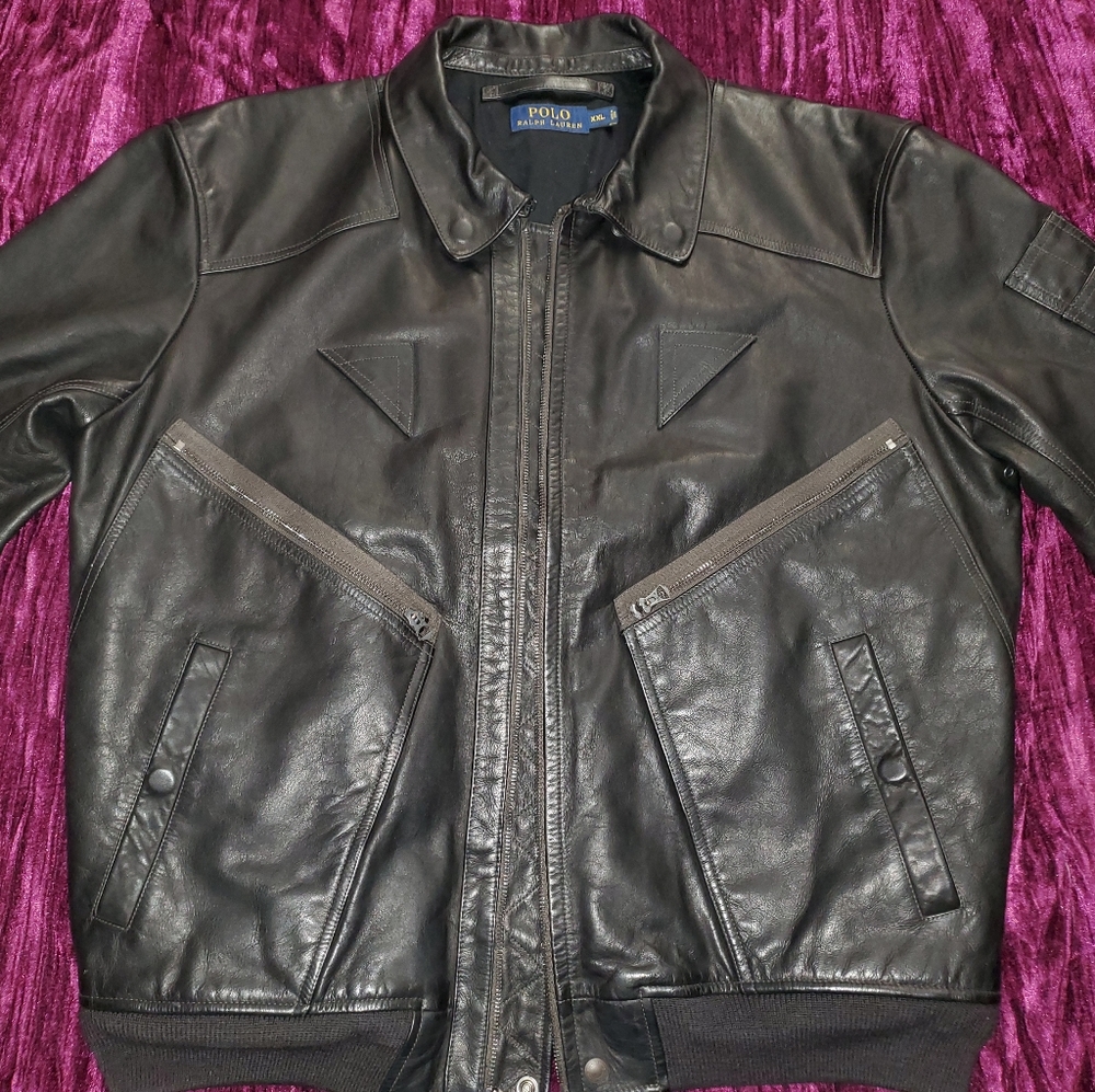 Polo Ralph Lauren Leather Bomber xl